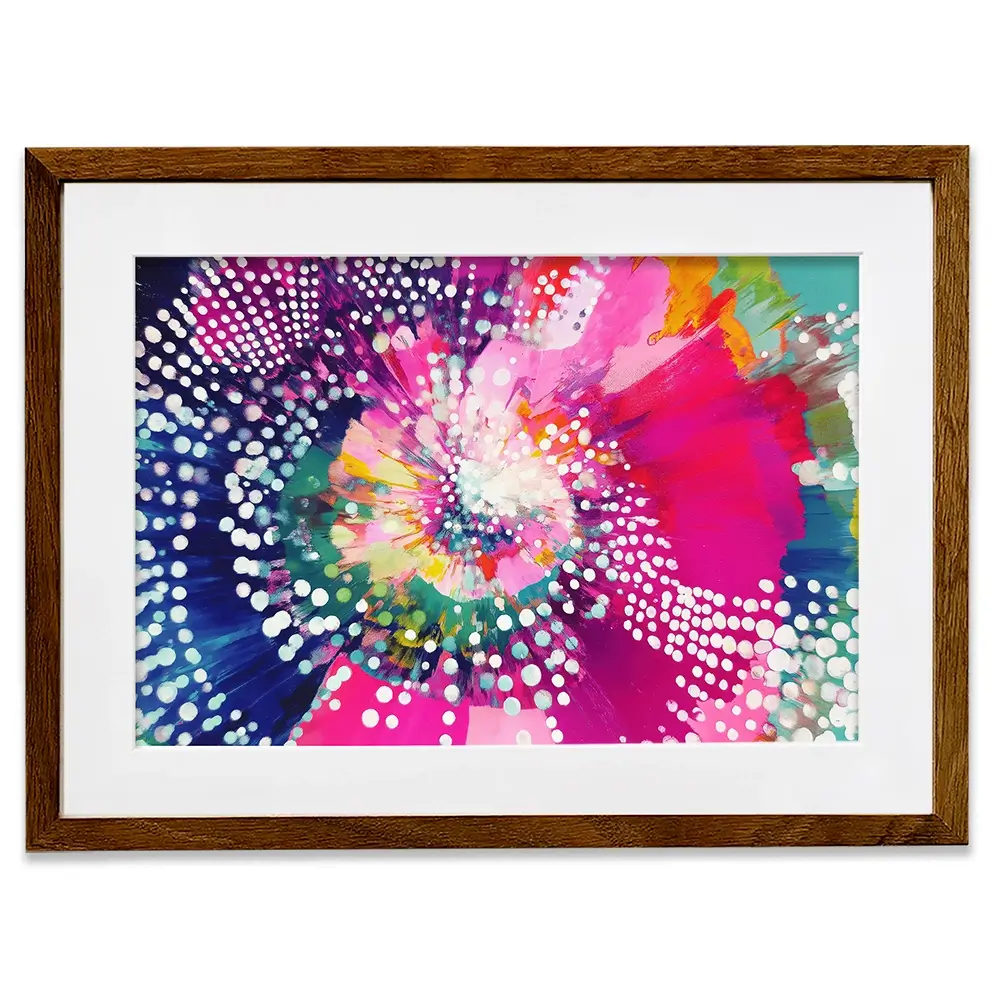 Cosmic Bloom Framed Art Print Cosmic Bloom Framed Art Print wall art product Chromatic Storm Studio