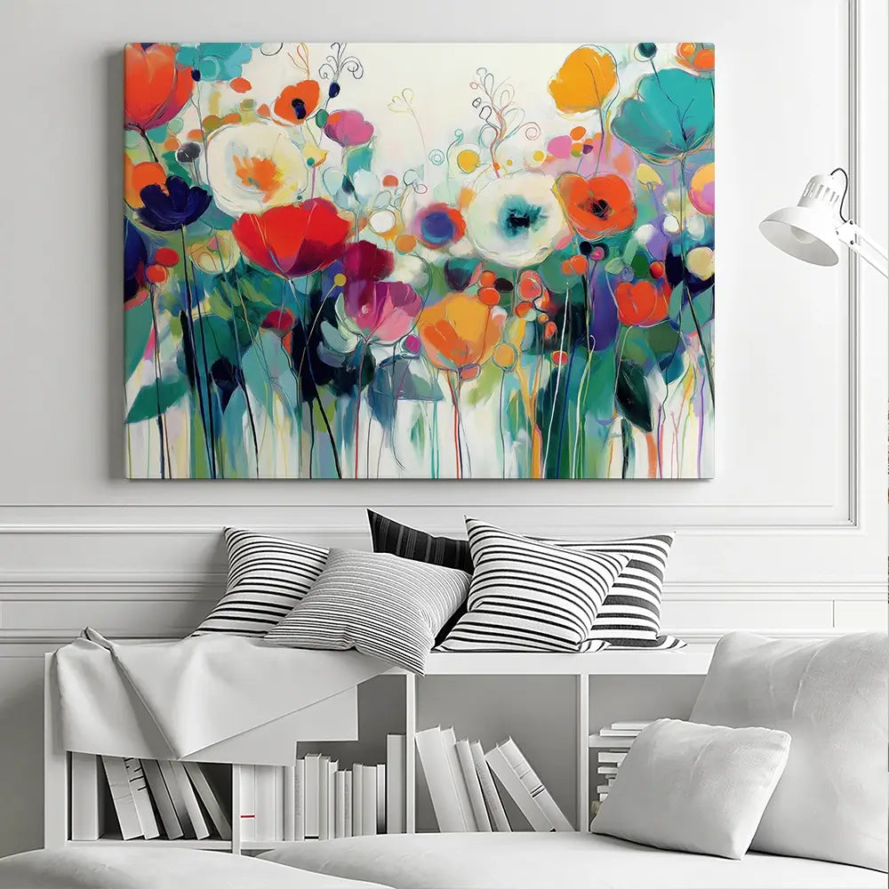 Cottage Garden Overflow Canvas Print Cottage Garden Overflow Canvas Print wall art product Chromatic Storm Studio