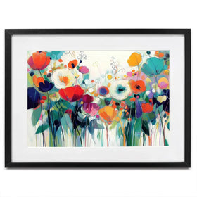 Cottage Garden Overflow Framed Art Print Cottage Garden Overflow Framed Art Print wall art product Chromatic Storm Studio