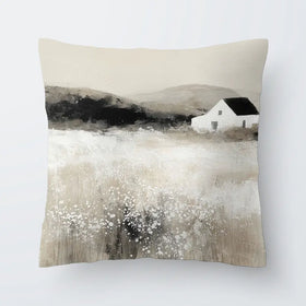 Cottage In Pale Field 2 Cushion Cottage In Pale Field 2 Cushion wall art product Chromatic Storm Studio