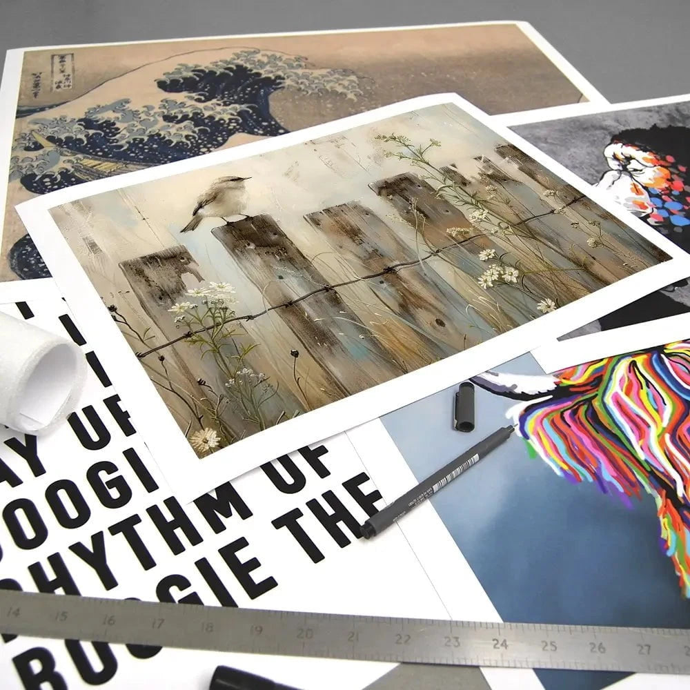 Country Bird Art Print Country Bird Art Print wall art product Arlington Prints - Independent