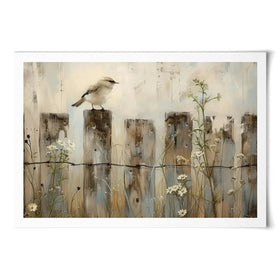 Country Bird Art Print Country Bird Art Print wall art product Arlington Prints - Independent