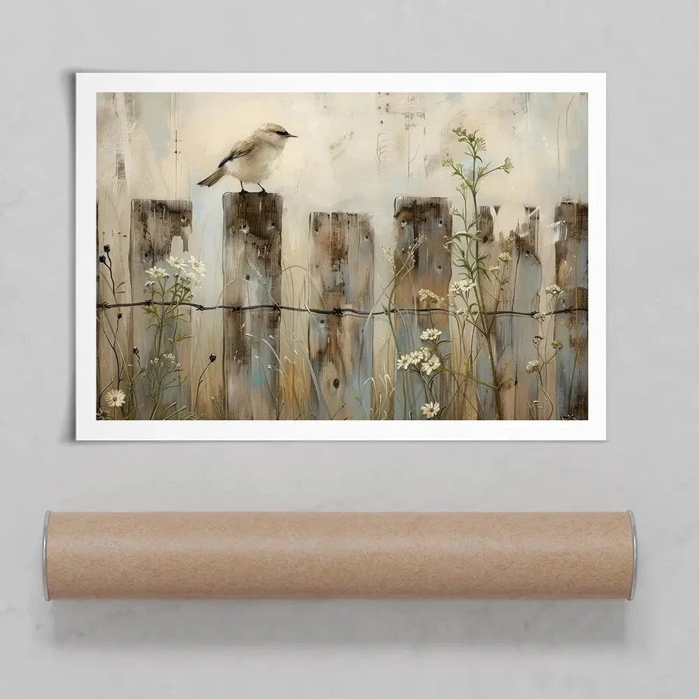 Country Bird Art Print Country Bird Art Print wall art product Arlington Prints - Independent