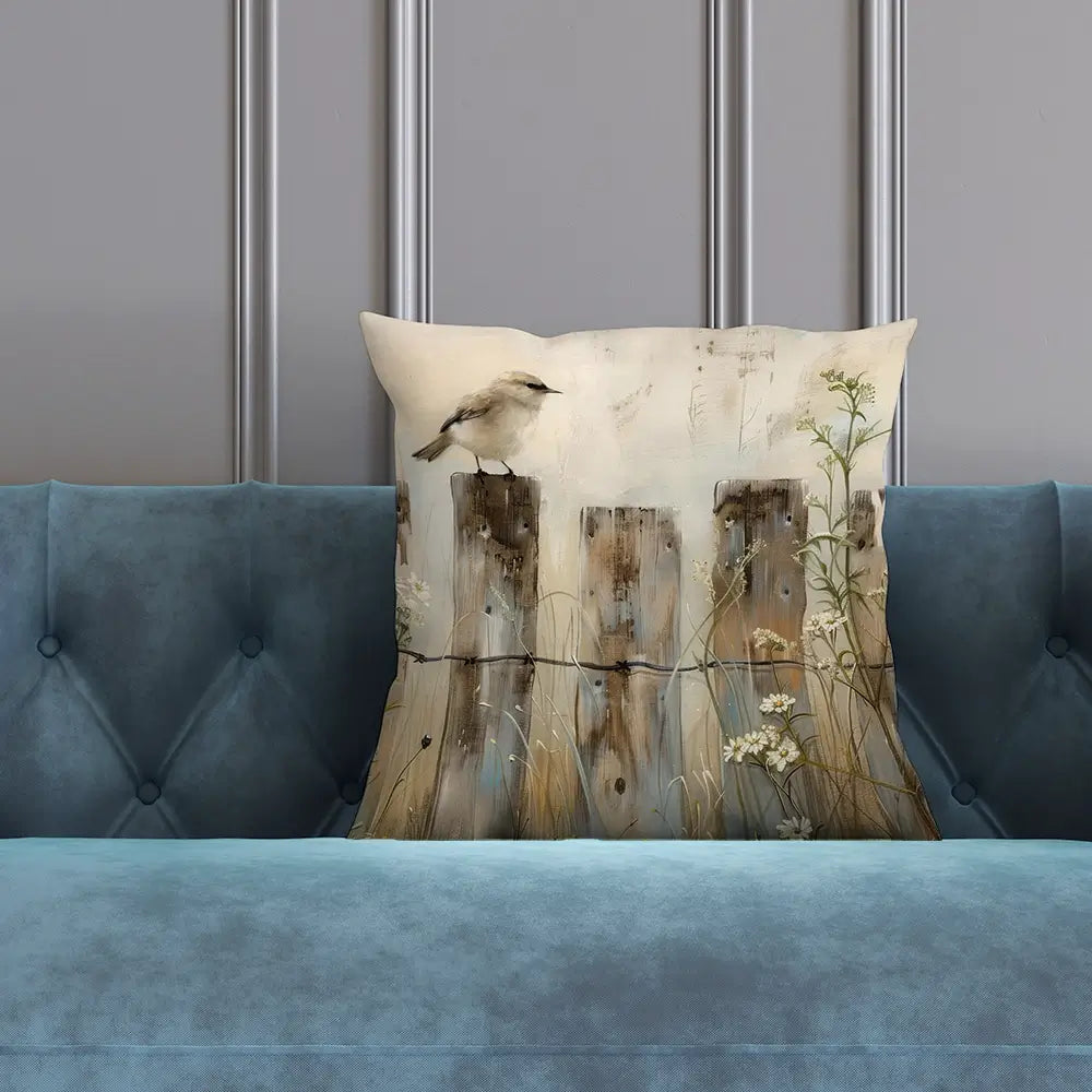 Country Bird Cushion Country Bird Cushion wall art product Arlington Prints - Independent