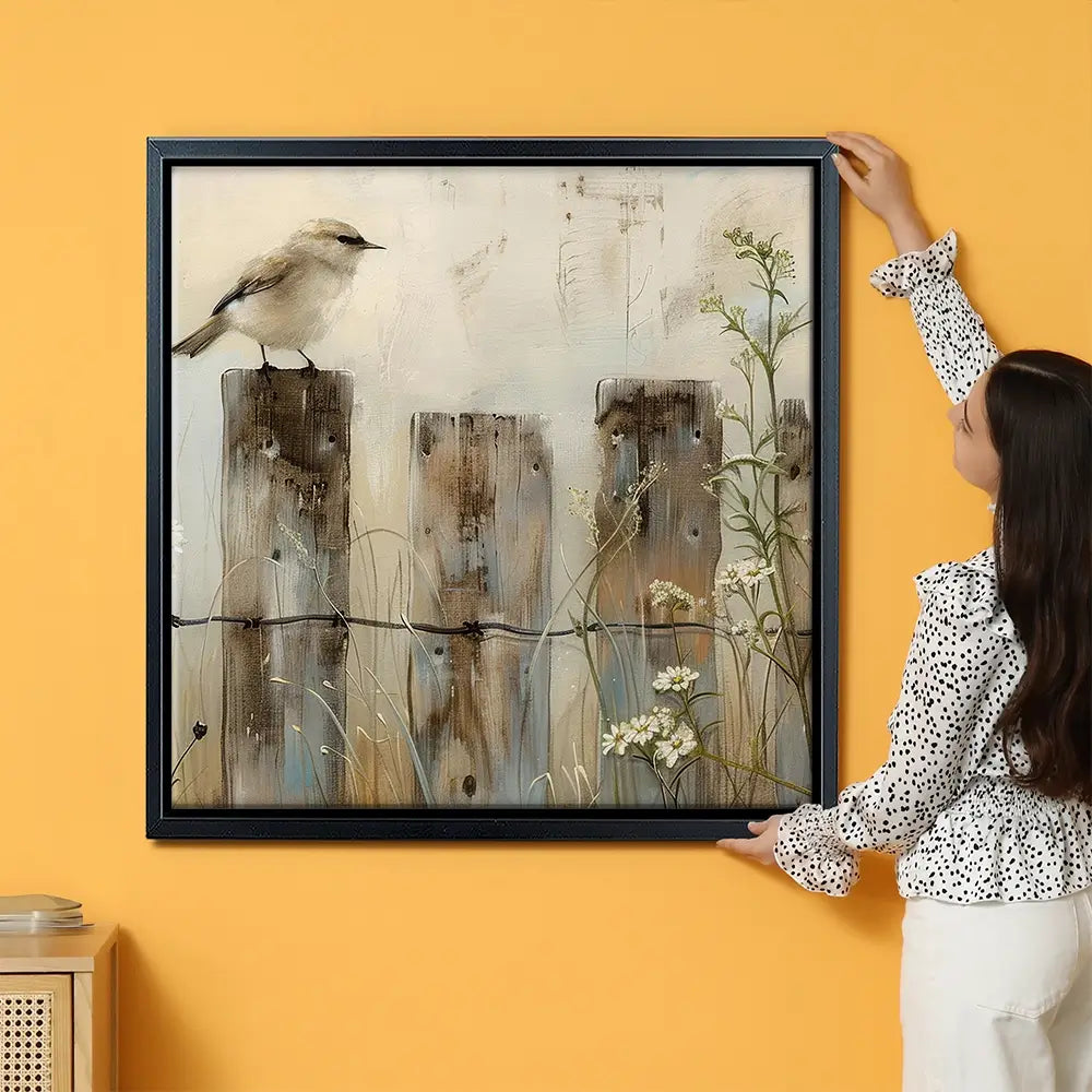 Country Bird Oversized Canvas Print Country Bird Oversized Canvas Print wall art product Arlington Prints - Independent