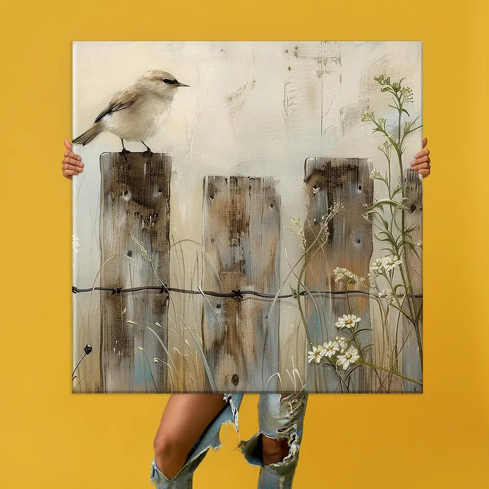 Country Bird Oversized Canvas Print Country Bird Oversized Canvas Print wall art product Arlington Prints - Independent