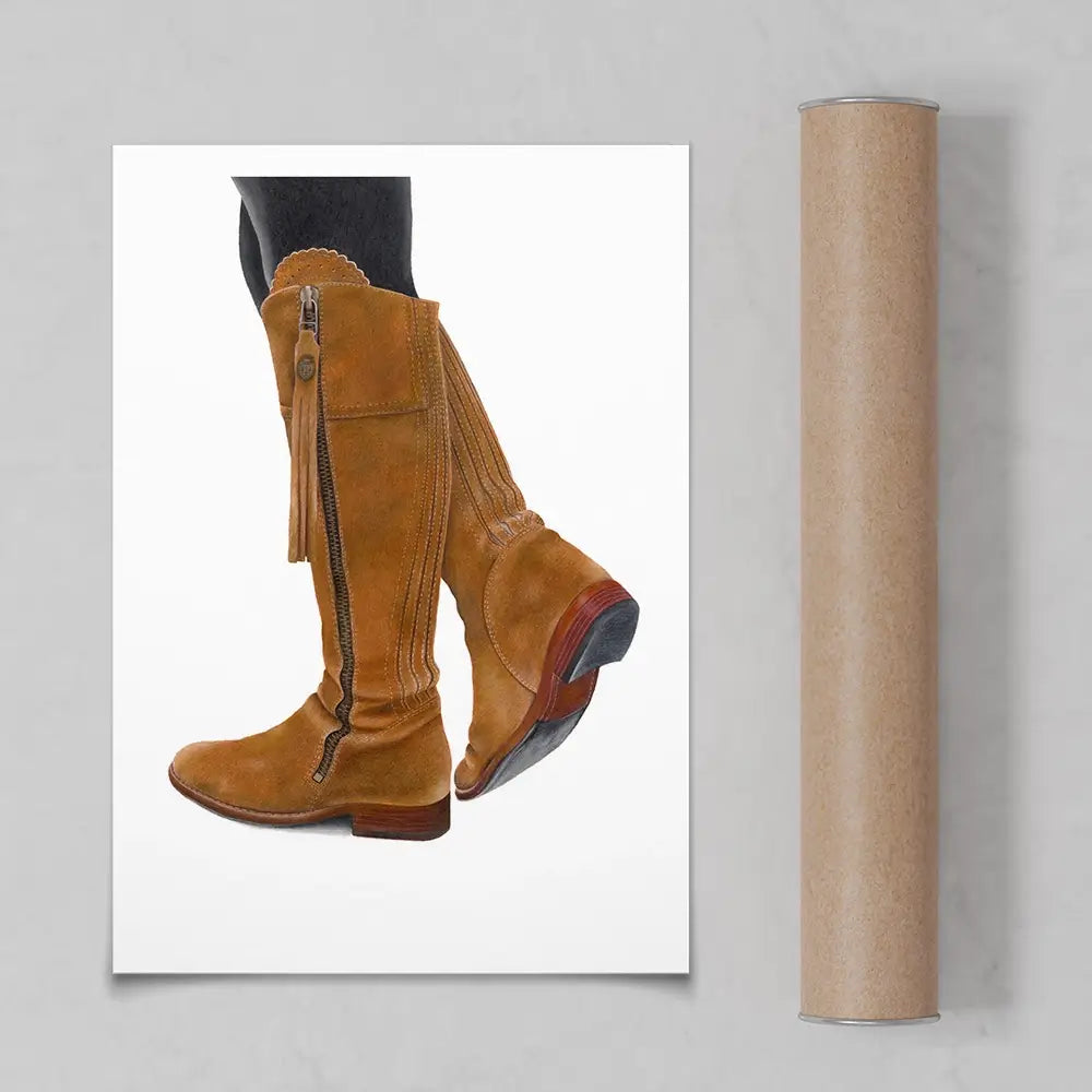 Country Boots Art Print Country Boots Art Print wall art product Georgie Turner
