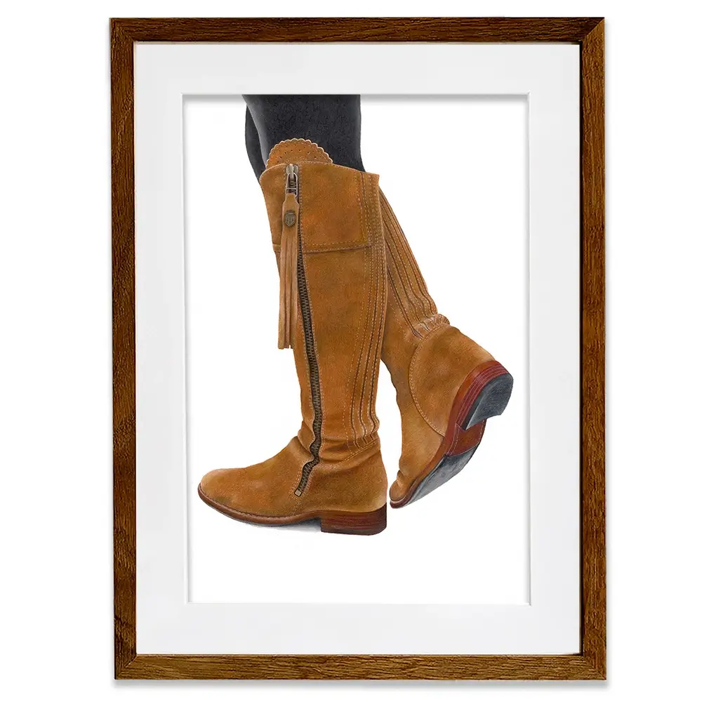Country Boots Framed Art Print Country Boots Framed Art Print wall art product Georgie Turner