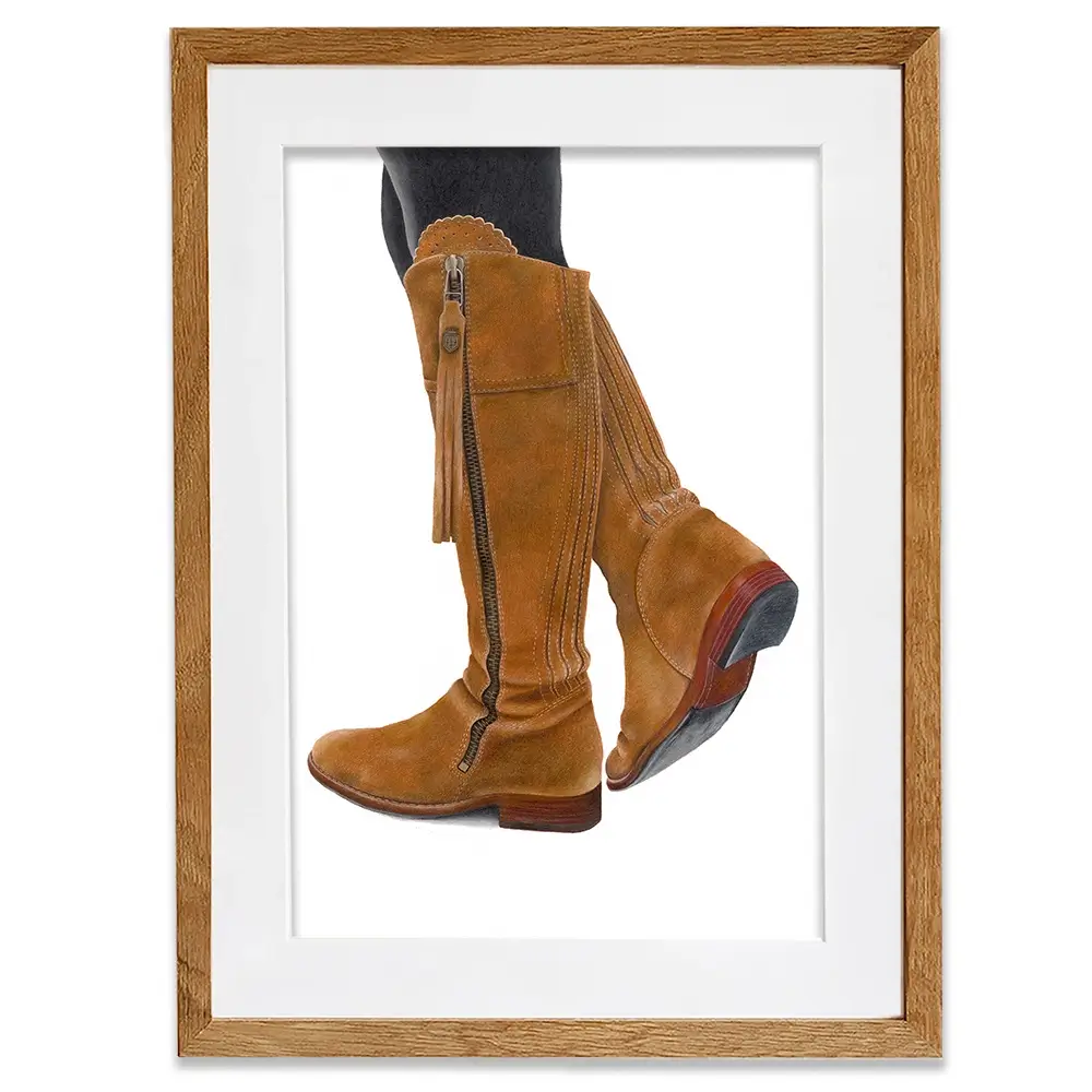 Country Boots Framed Art Print Country Boots Framed Art Print wall art product Georgie Turner