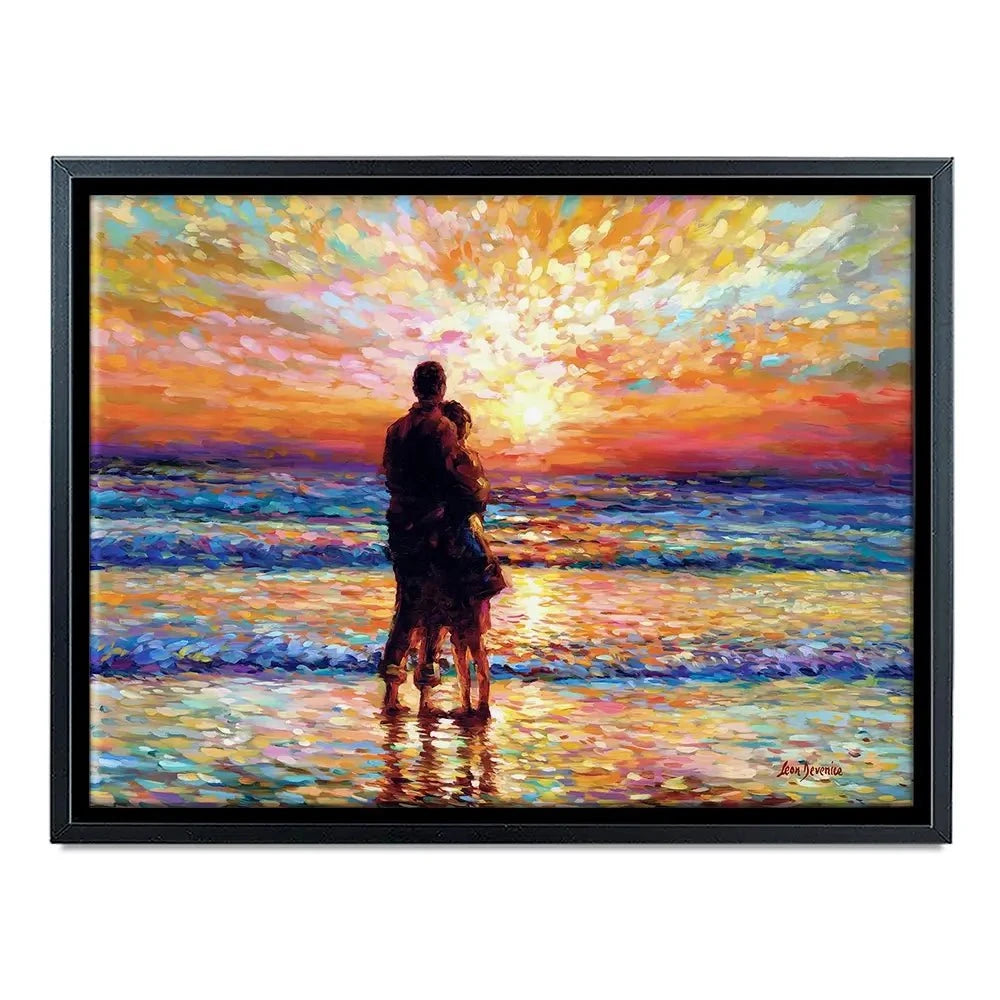 Couple At The Beach Canvas Print Couple At The Beach Canvas Print wall art product Leon Devenice