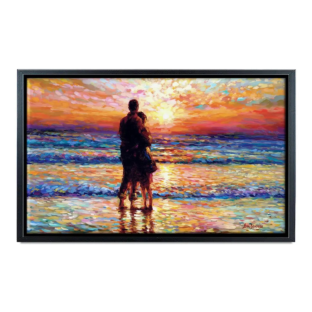 Couple At The Beach Oversized Canvas Print Couple At The Beach Oversized Canvas Print wall art product Art Print Shop