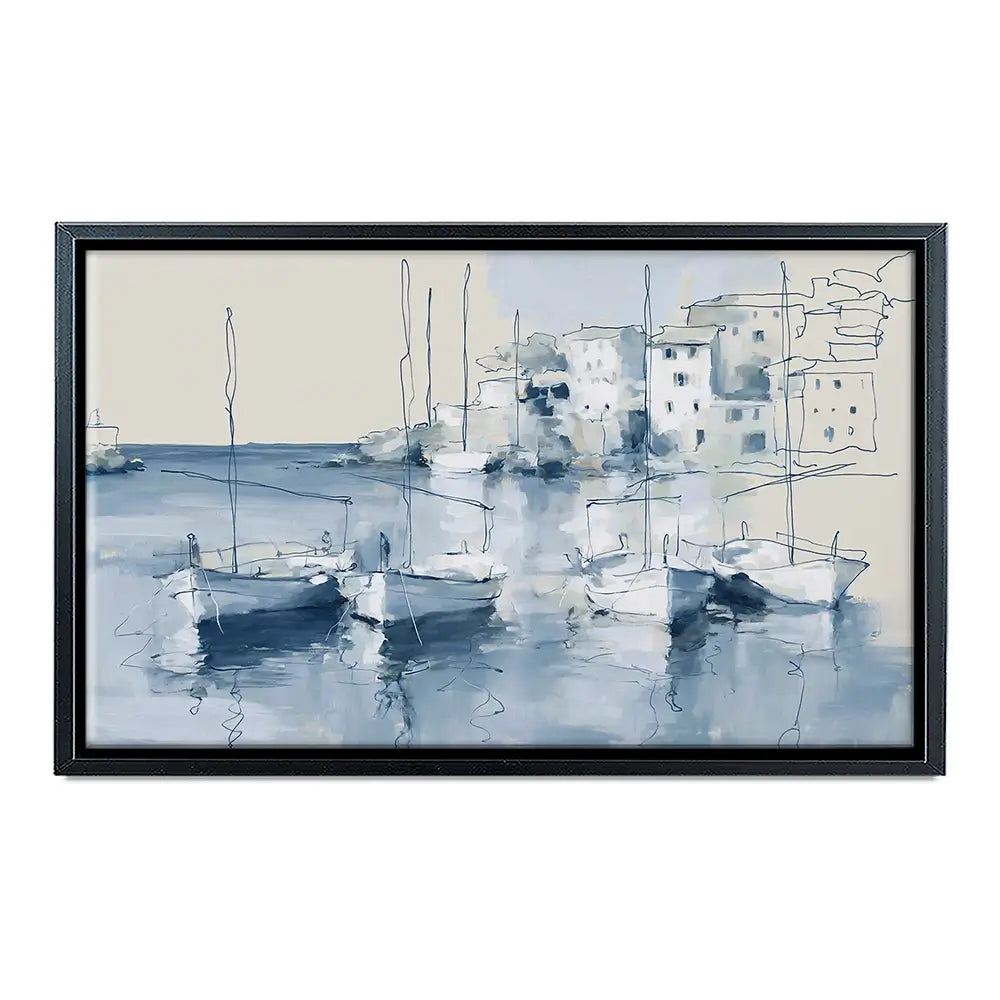 Cove Harbour Village Canvas Print Cove Harbour Village Canvas Print wall art product Chromatic Storm Studio