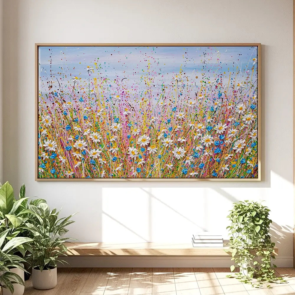 Cover Me In Daisies Oversized Canvas Print Cover Me In Daisies Oversized Canvas Print wall art product Art Print Shop