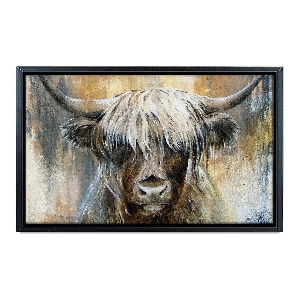 Cow Central Canvas Print Cow Central Canvas Print wall art product Studio Paint-Ing