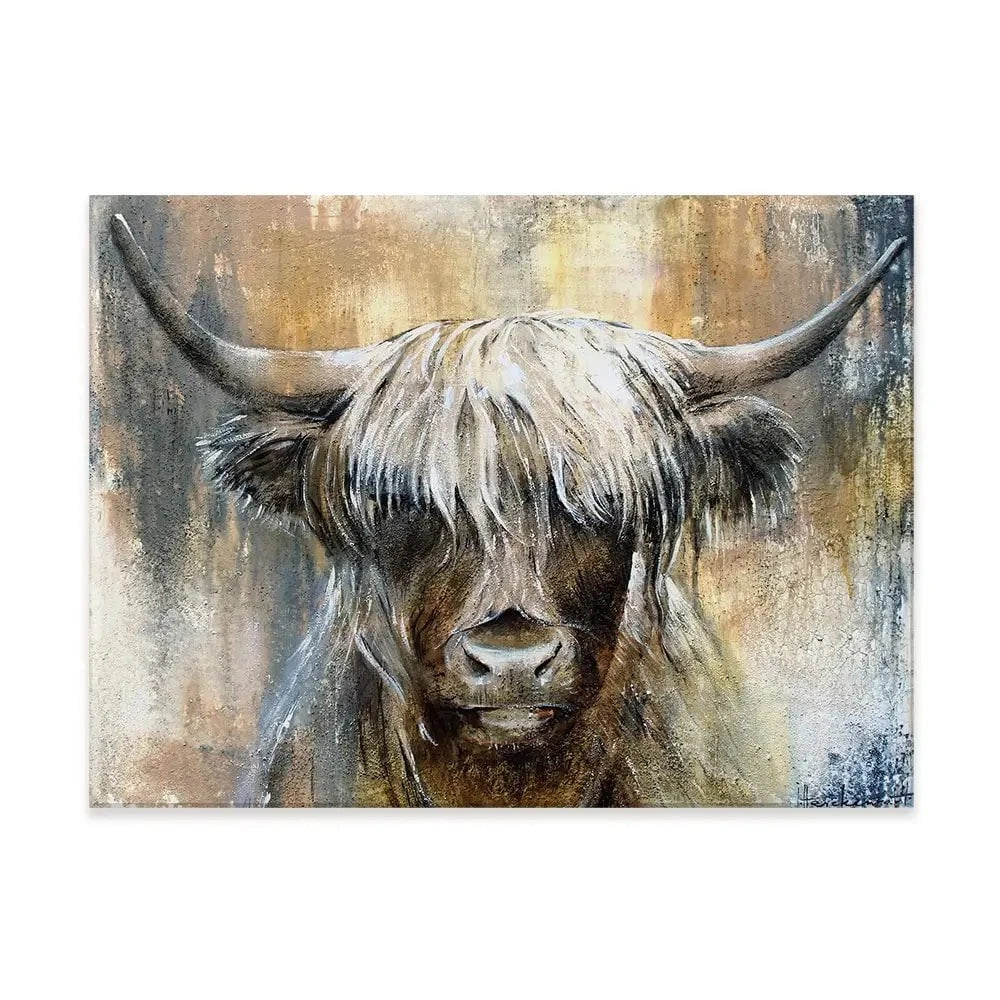 Cow Central Canvas Print Cow Central Canvas Print wall art product Studio Paint-Ing