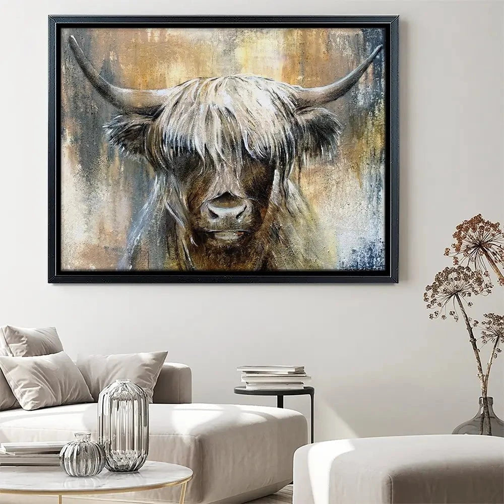 Cow Central Canvas Print Cow Central Canvas Print wall art product Studio Paint-Ing