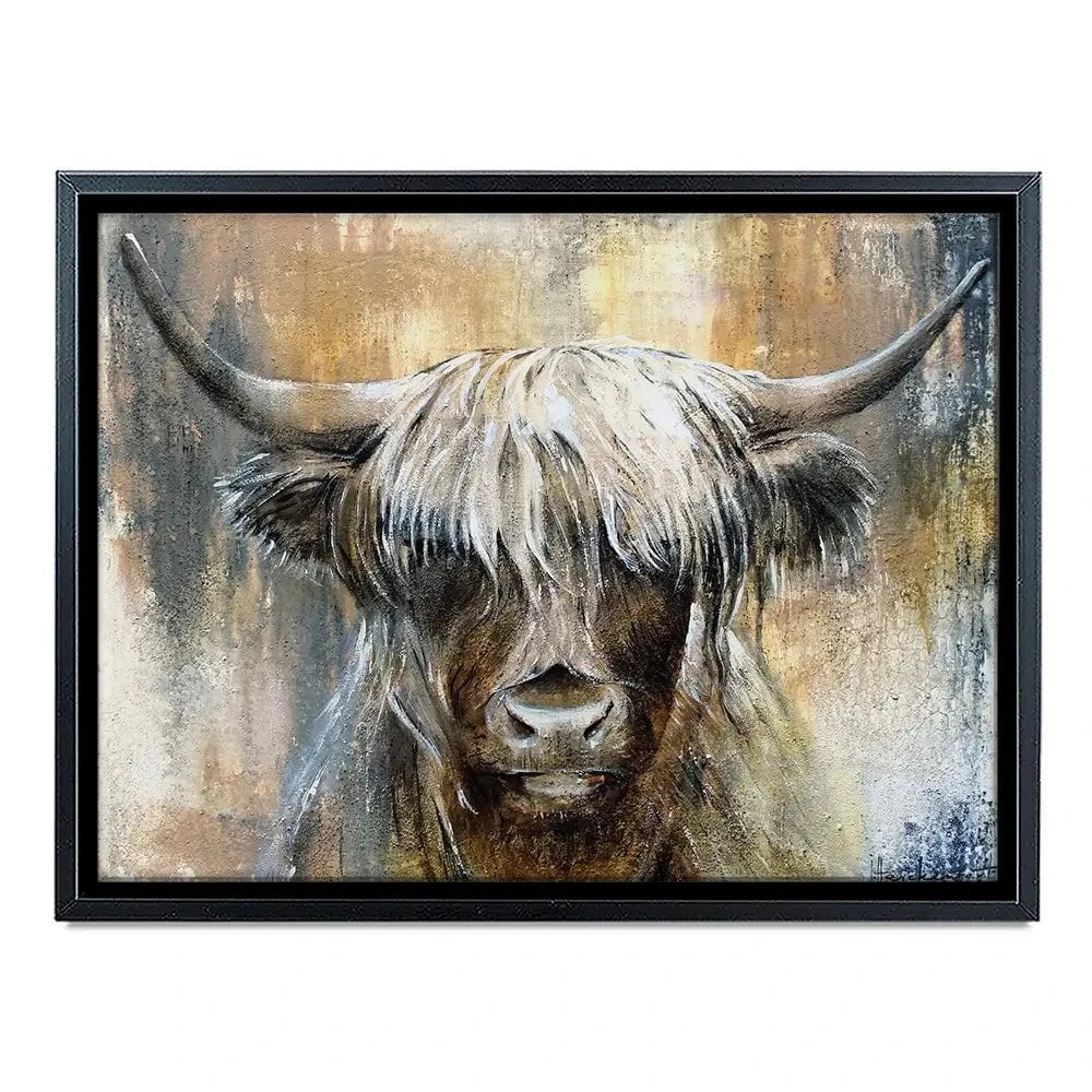 Cow Central Canvas Print Cow Central Canvas Print wall art product Studio Paint-Ing
