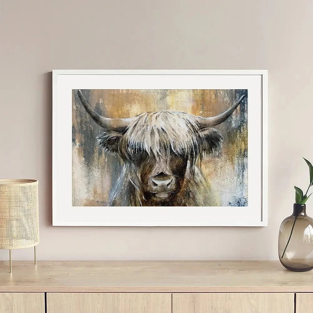 Cow Central Framed Art Print Cow Central Framed Art Print wall art product Studio Paint-Ing