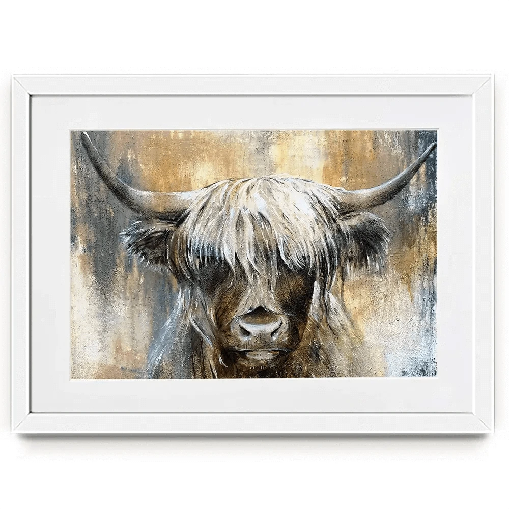 Cow Central Framed Art Print Cow Central Framed Art Print wall art product Studio Paint-Ing