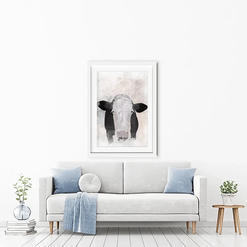 Cow Haze Framed Art Print Cow Haze Framed Art Print wall art product Sarah Manovski