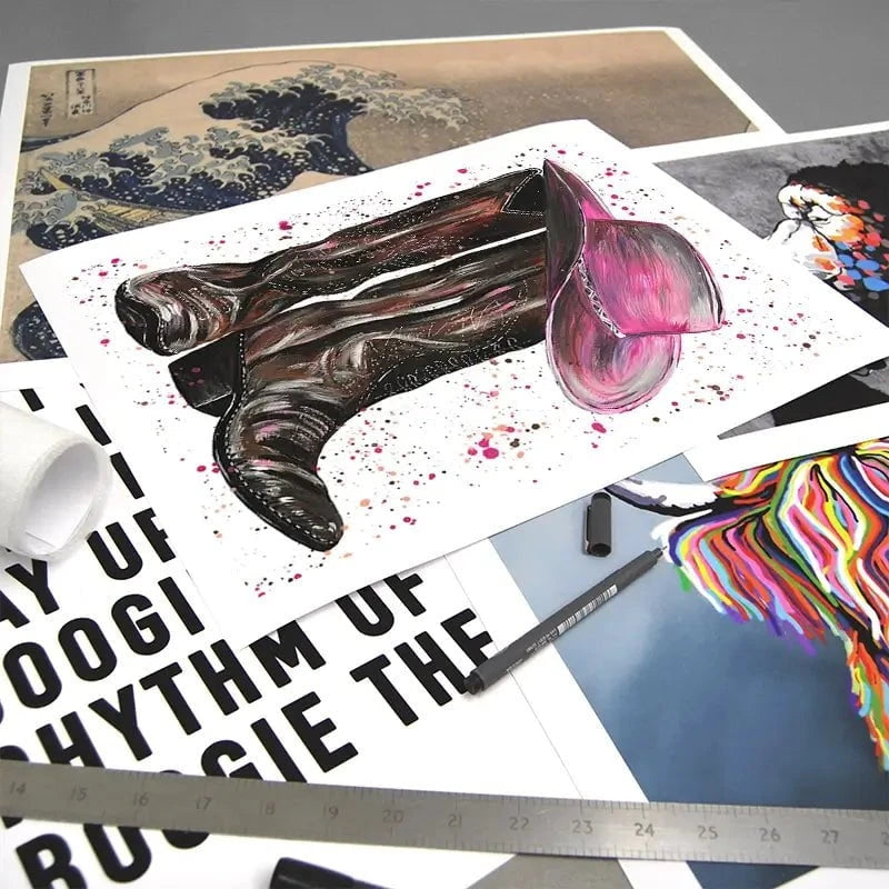 Cowgirl Art Print Cowgirl Art Print wall art product Emma LC Art