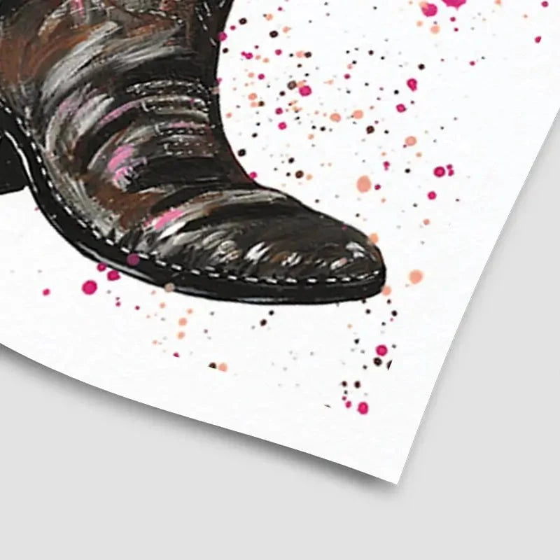 Cowgirl Art Print Cowgirl Art Print wall art product Emma LC Art