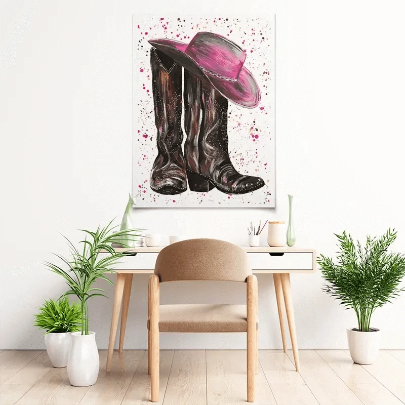 Cowgirl Art Print Cowgirl Art Print wall art product Emma LC Art