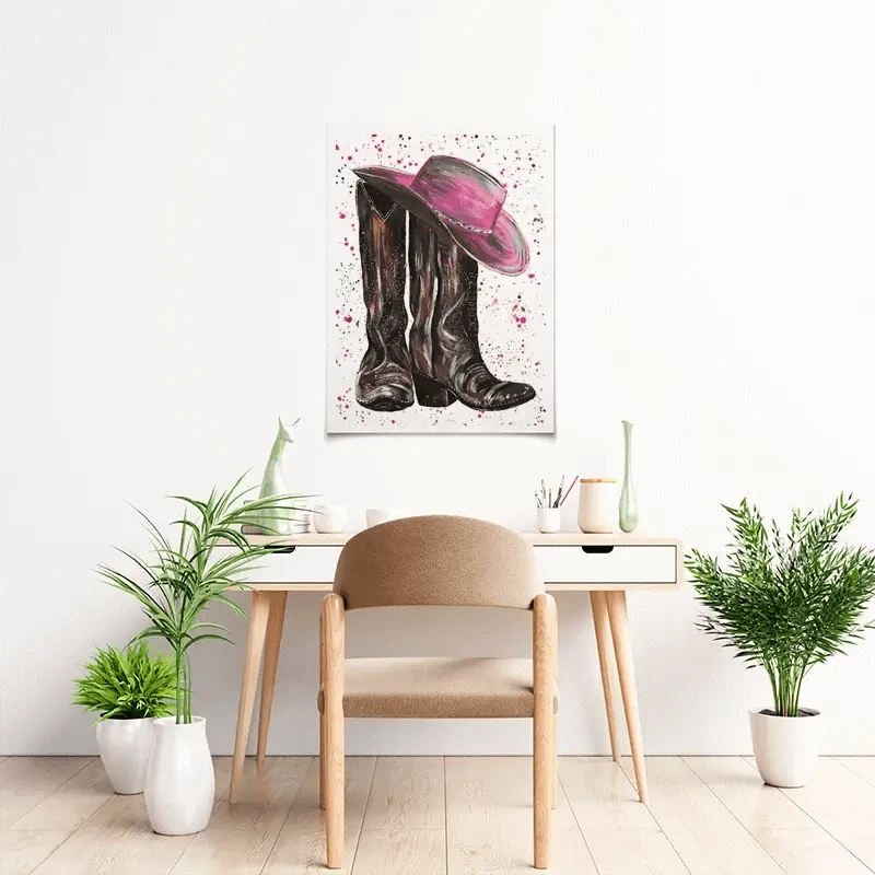 Cowgirl Art Print Cowgirl Art Print wall art product Emma LC Art