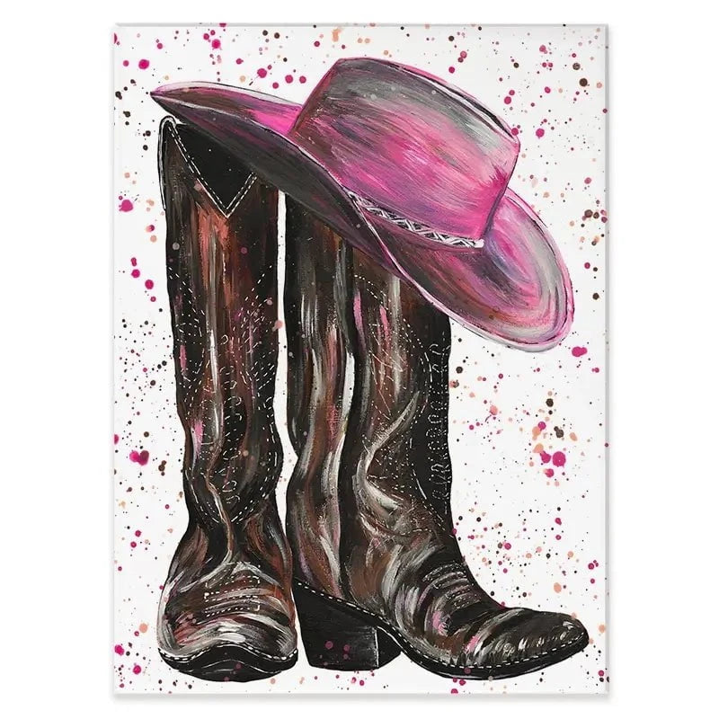 Cowgirl Canvas Print Cowgirl Canvas Print wall art product Emma LC Art