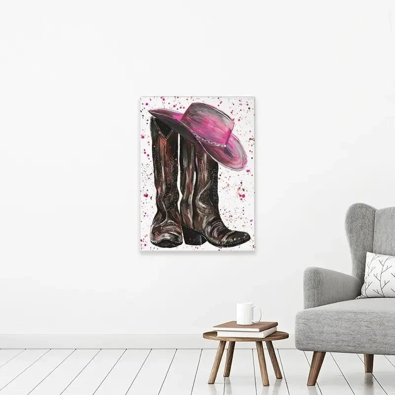 Cowgirl Canvas Print Cowgirl Canvas Print wall art product Emma LC Art