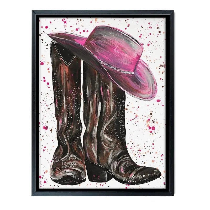 Cowgirl Canvas Print Cowgirl Canvas Print wall art product Emma LC Art