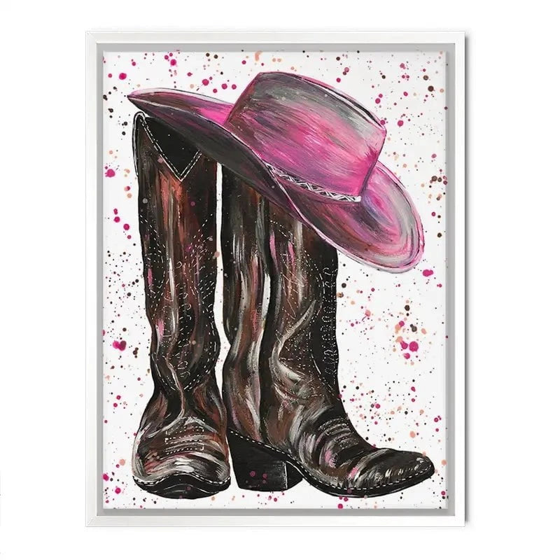 Cowgirl Canvas Print Cowgirl Canvas Print wall art product Emma LC Art