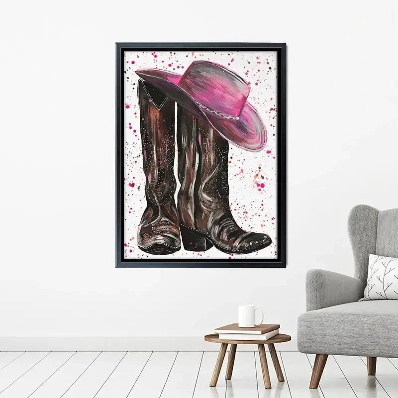 Cowgirl Canvas Print Cowgirl Canvas Print wall art product Emma LC Art