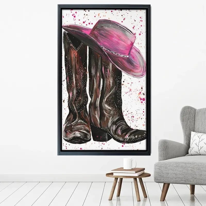Cowgirl Canvas Print Cowgirl Canvas Print wall art product Emma LC Art