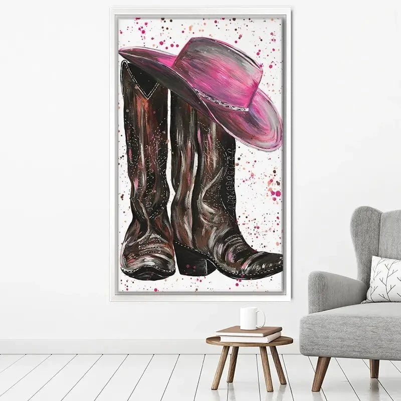 Cowgirl Canvas Print Cowgirl Canvas Print wall art product Emma LC Art