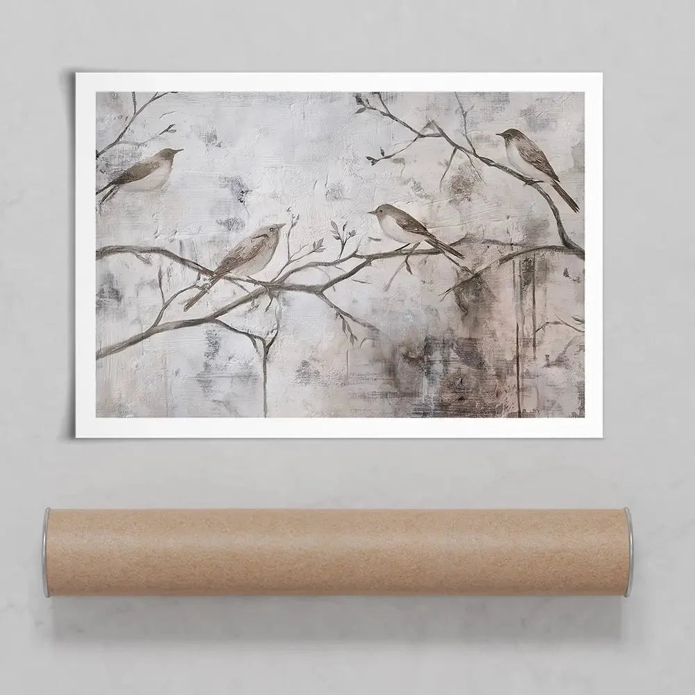 Cozy Songbirds Art Print Cozy Songbirds Art Print wall art product Svetlana Aleynikova