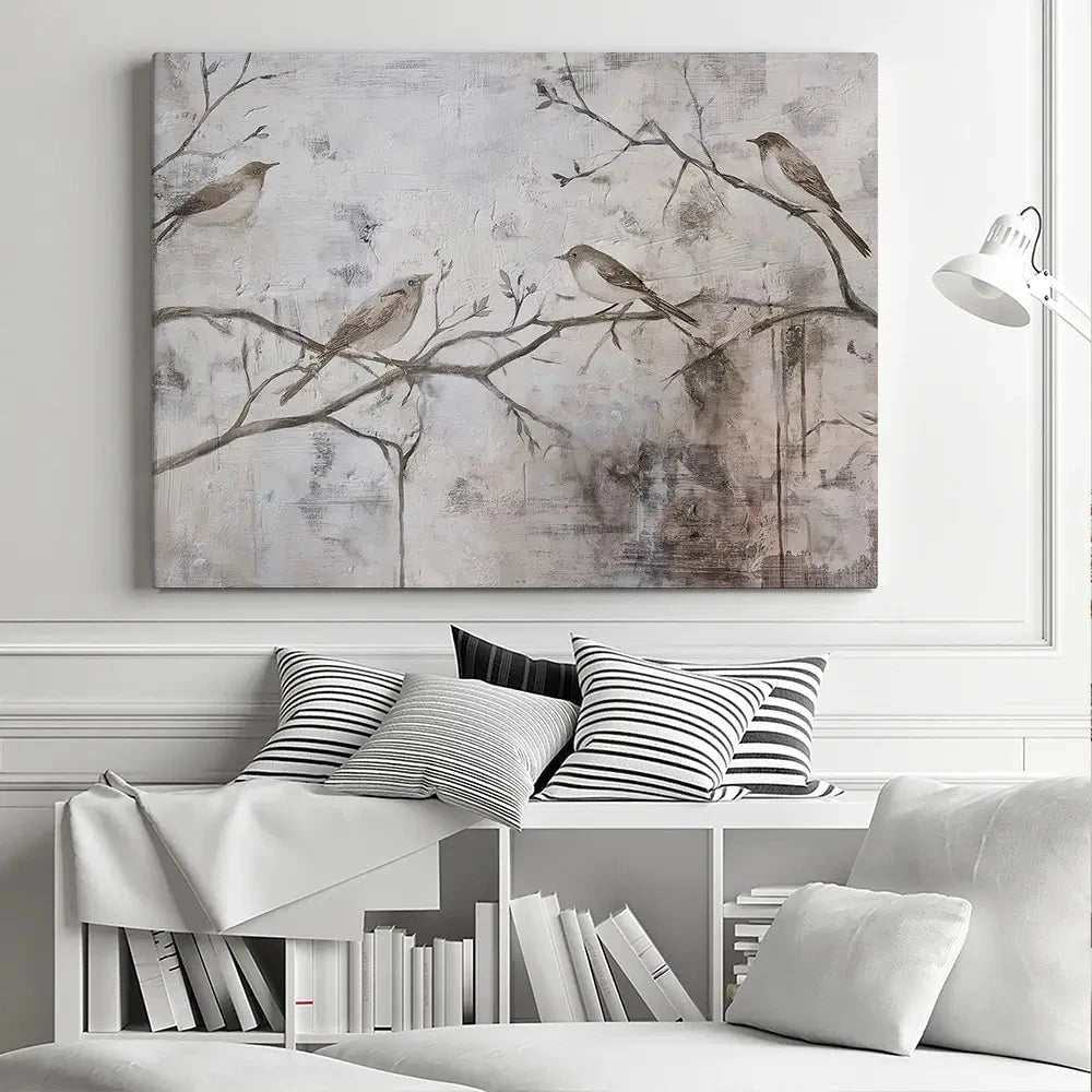 Cozy Songbirds Canvas Print Cozy Songbirds Canvas Print wall art product Svetlana Aleynikova