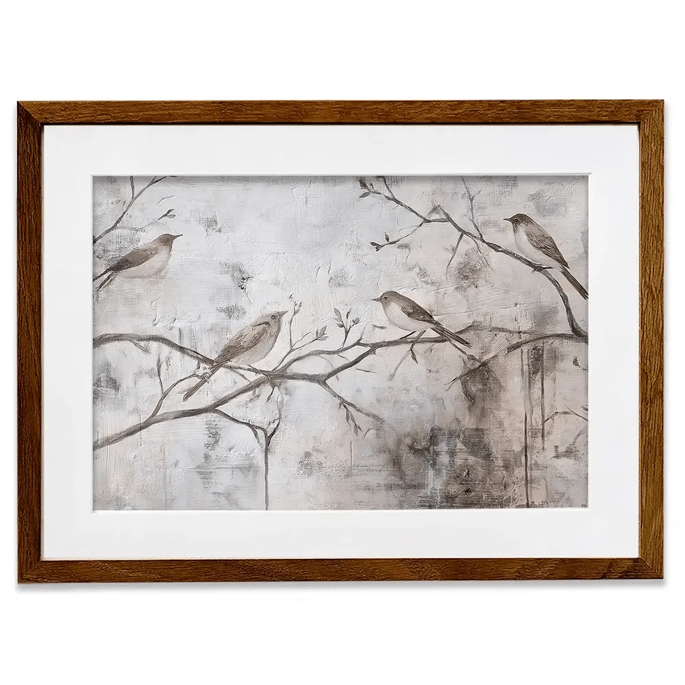 Cozy Songbirds Framed Art Print Cozy Songbirds Framed Art Print wall art product Svetlana Aleynikova