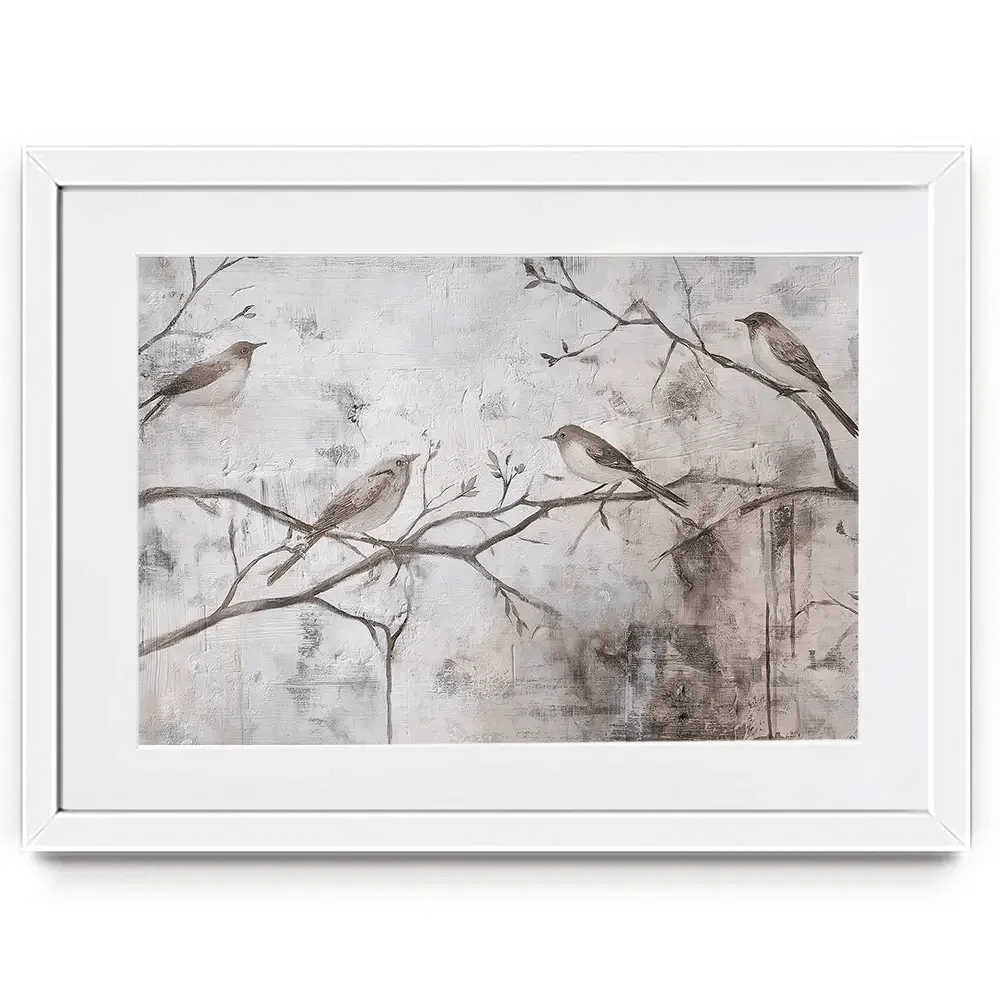 Cozy Songbirds Framed Art Print Cozy Songbirds Framed Art Print wall art product Svetlana Aleynikova