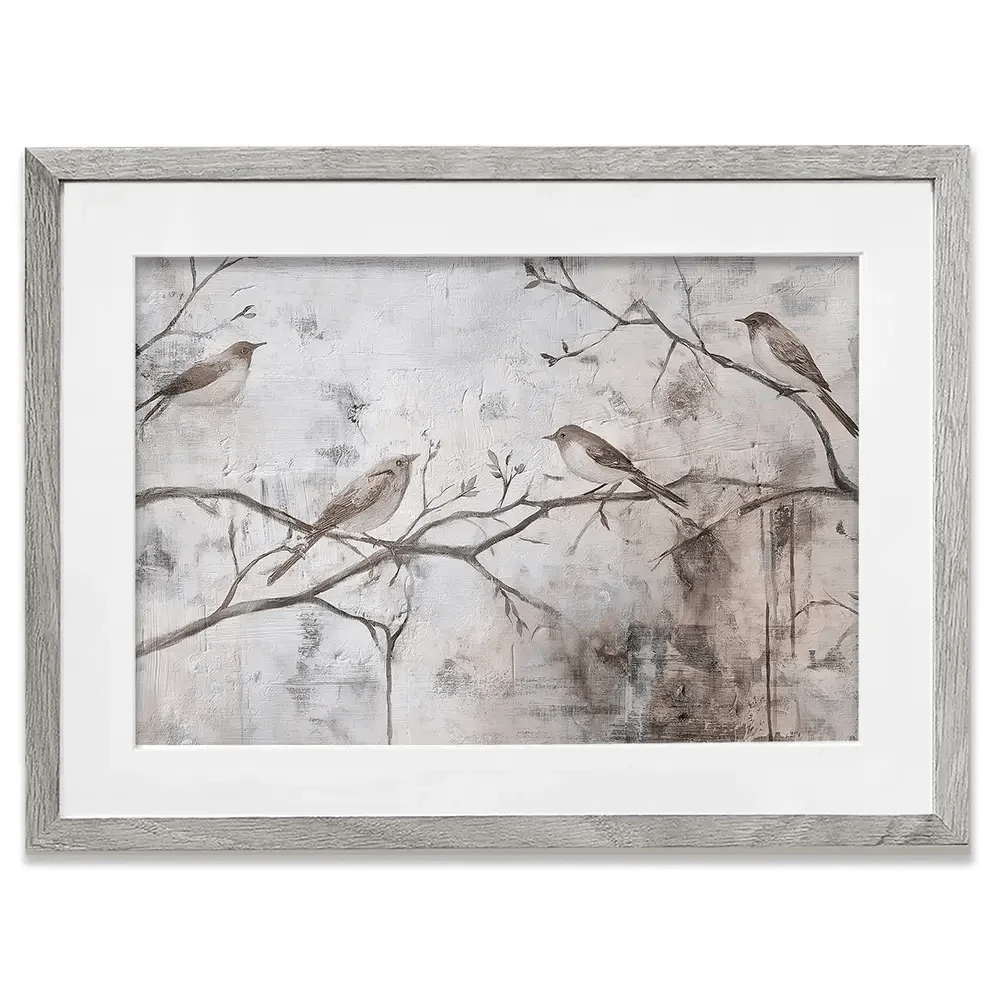 Cozy Songbirds Framed Art Print Cozy Songbirds Framed Art Print wall art product Svetlana Aleynikova