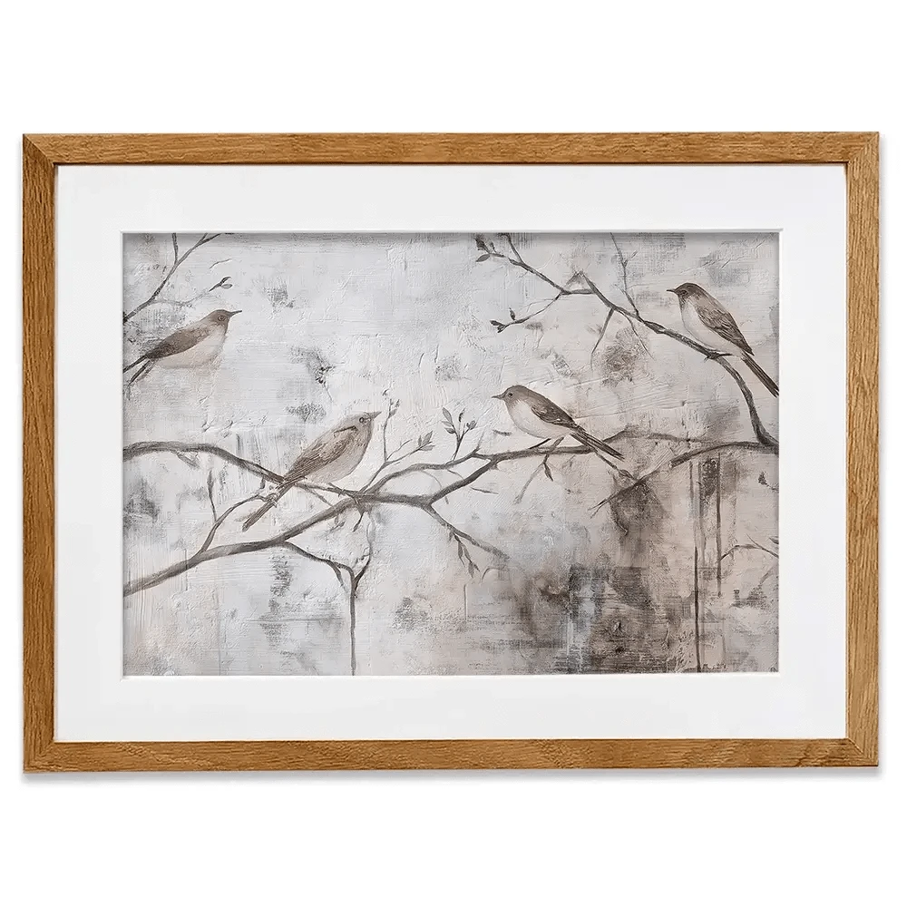 Cozy Songbirds Framed Art Print Cozy Songbirds Framed Art Print wall art product Svetlana Aleynikova