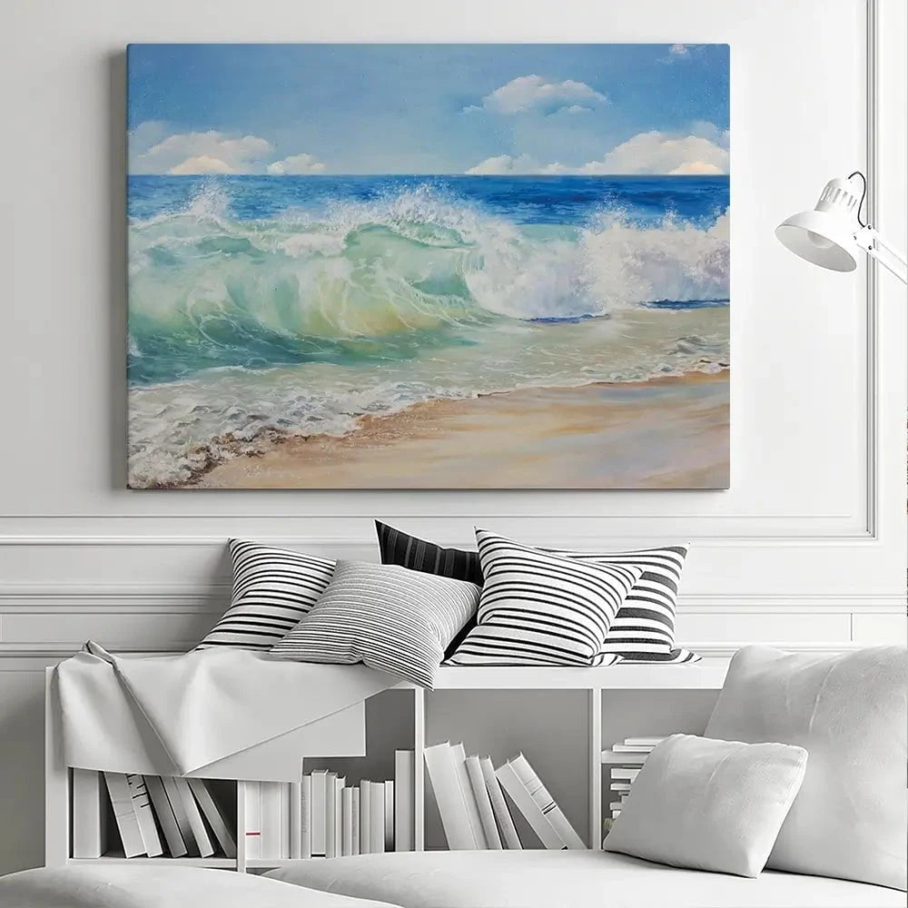 Crashing Waves Canvas Print Crashing Waves Canvas Print wall art product Eizza / Shutterstock