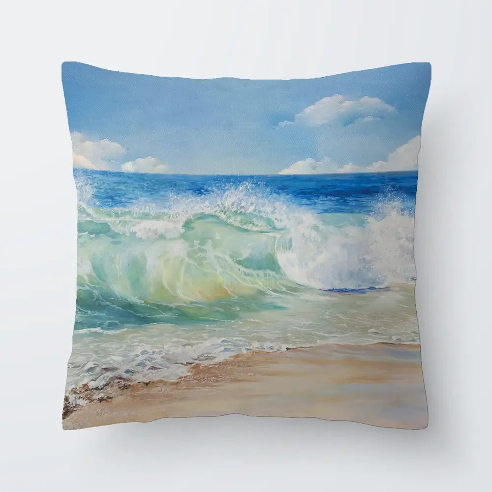 Crashing Waves Cushion Crashing Waves Cushion wall art product Eizza / Shutterstock