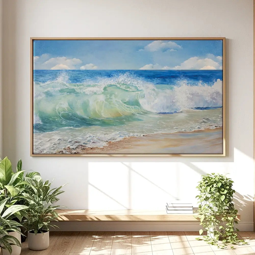Crashing Waves Oversized Canvas Print Crashing Waves Oversized Canvas Print wall art product Art Print Shop