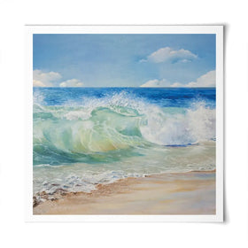 Crashing Waves Square Art Print Crashing Waves Square Art Print wall art product Eizza / Shutterstock