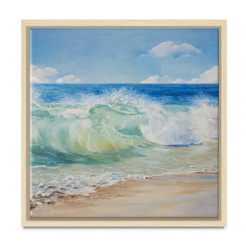 Crashing Waves Square Canvas Print Crashing Waves Square Canvas Print wall art product Eizza / Shutterstock