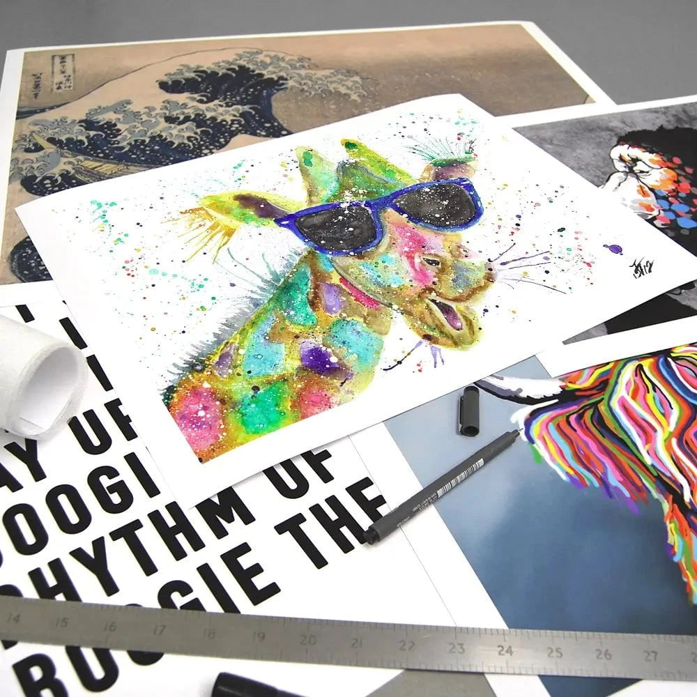 Crazy Giraffe Art Print Crazy Giraffe Art Print wall art product Jamie Taylor