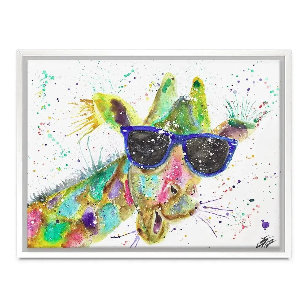 Crazy Giraffe Canvas Print Crazy Giraffe Canvas Print wall art product Jamie Taylor