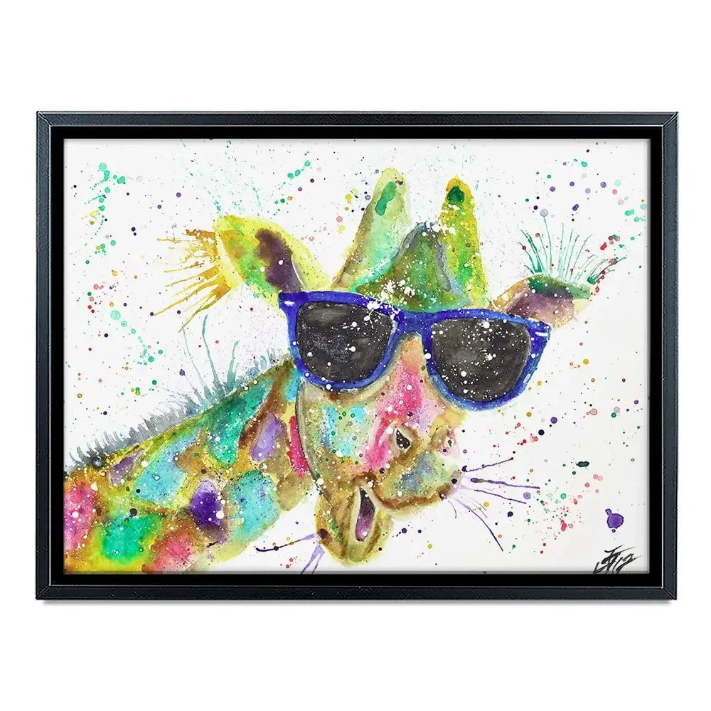 Crazy Giraffe Canvas Print Crazy Giraffe Canvas Print wall art product Jamie Taylor