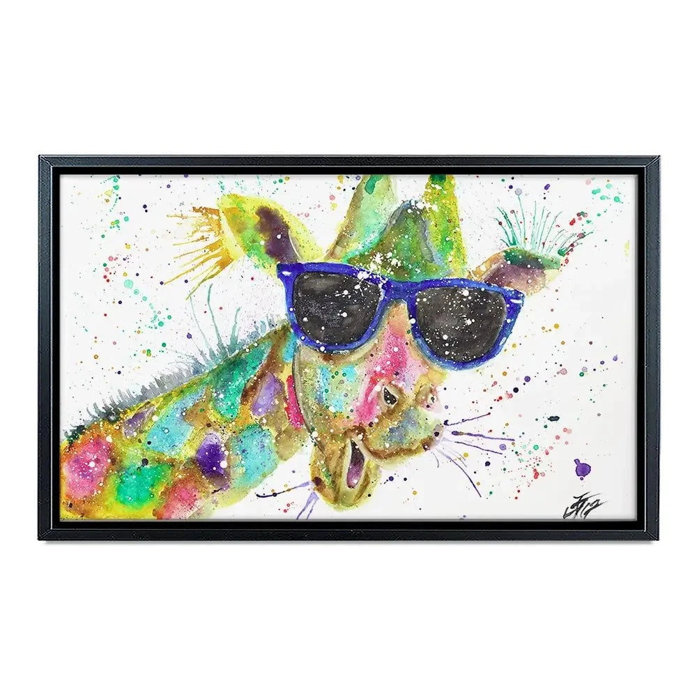 Crazy Giraffe Canvas Print Crazy Giraffe Canvas Print wall art product Jamie Taylor